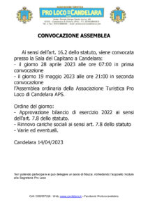 Convocazione assemblea 2023